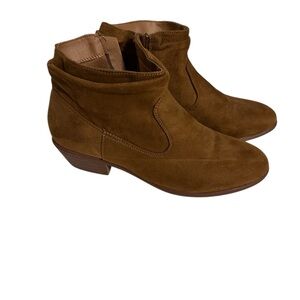 Brown Suede Ankle Boots